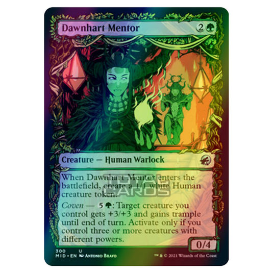 Magic The Gathering - Innistrad - Midnight Hunt - Dawnhart Mentor - 300/277 (Foil)