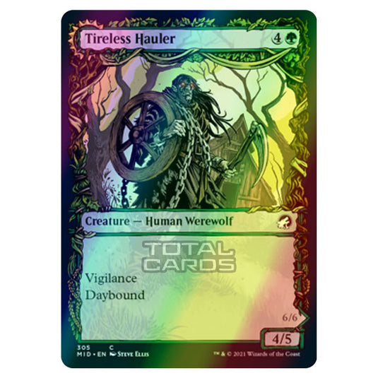 Magic The Gathering - Innistrad - Midnight Hunt - Tireless Hauler // Dire-Strain Brawler - 305/277 (Foil)