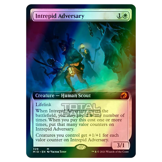 Magic The Gathering - Innistrad - Midnight Hunt - Intrepid Adversary - 329/277 (Foil)