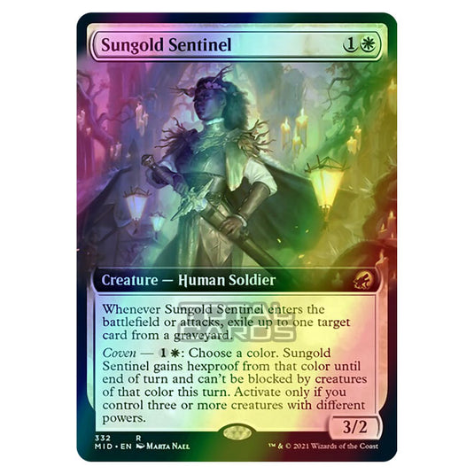 Magic The Gathering - Innistrad - Midnight Hunt - Sungold Sentinel - 332/277 (Foil)