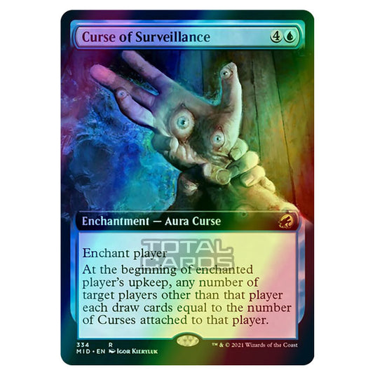 Magic The Gathering - Innistrad - Midnight Hunt - Curse of Surveillance - 334/277 (Foil)