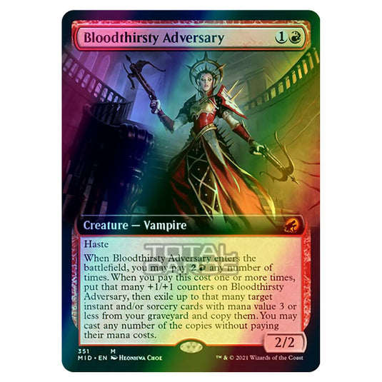 Magic The Gathering - Innistrad - Midnight Hunt - Bloodthirsty Adversary - 351/277 (Foil)