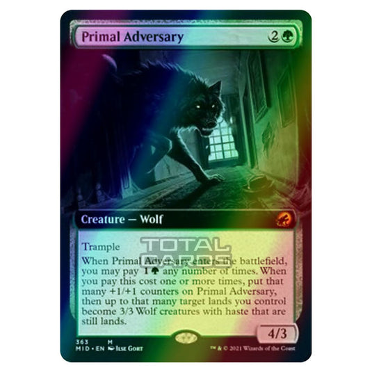 Magic The Gathering - Innistrad - Midnight Hunt - Primal Adversary - 363/277 (Foil)