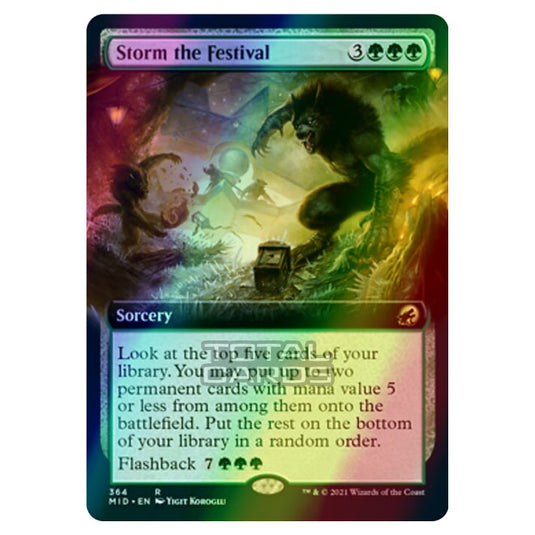 Magic The Gathering - Innistrad - Midnight Hunt - Storm the Festival - 364/277 (Foil)