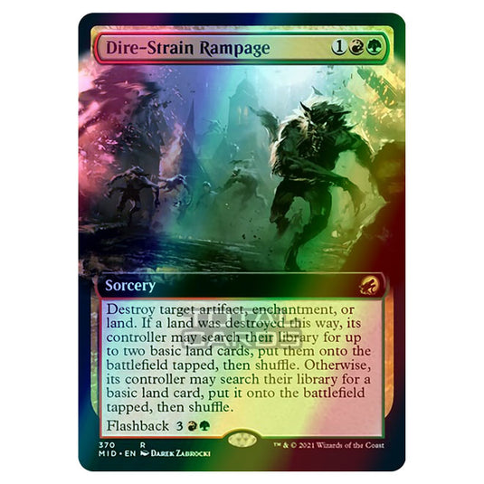 Magic The Gathering - Innistrad - Midnight Hunt - Dire-Strain Rampage - 370/277 (Foil)