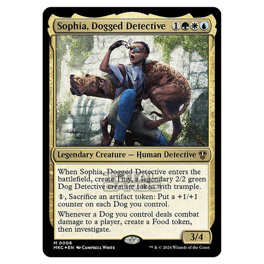 Magic The Gathering - Murders at Karlov Manor - Commander - Sophia, Dogged Detective - 0008