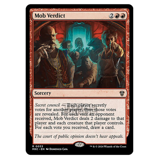 Magic The Gathering - Murders at Karlov Manor - Commander - Mob Verdict - 0033