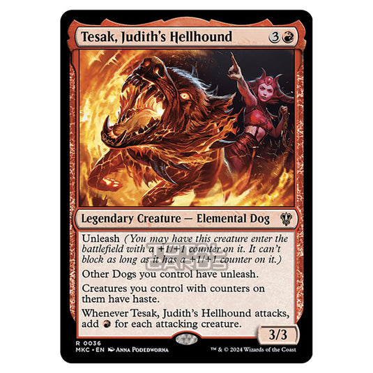 Magic The Gathering - Murders at Karlov Manor - Commander - Tesak, Judith's Hellhound - 0036