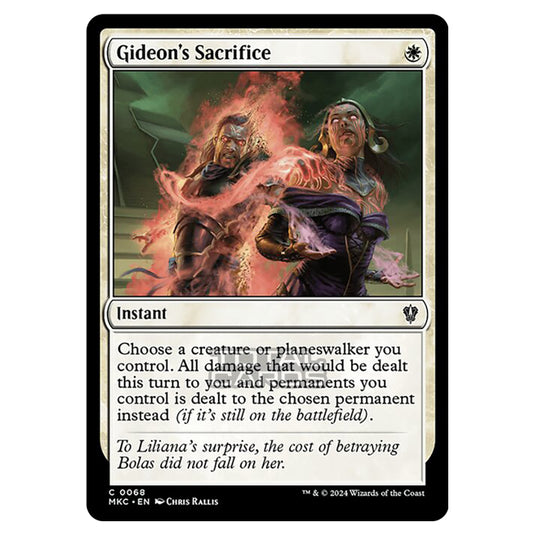 Magic The Gathering - Murders at Karlov Manor - Commander - Gideon's Sacrifice - 0068