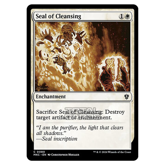 Magic The Gathering - Murders at Karlov Manor - Commander - Seal of Cleansing - 0080