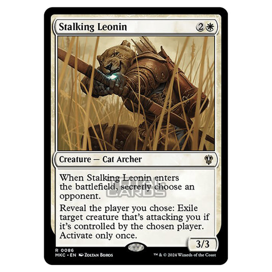 Magic The Gathering - Murders at Karlov Manor - Commander - Stalking Leonin - 0086