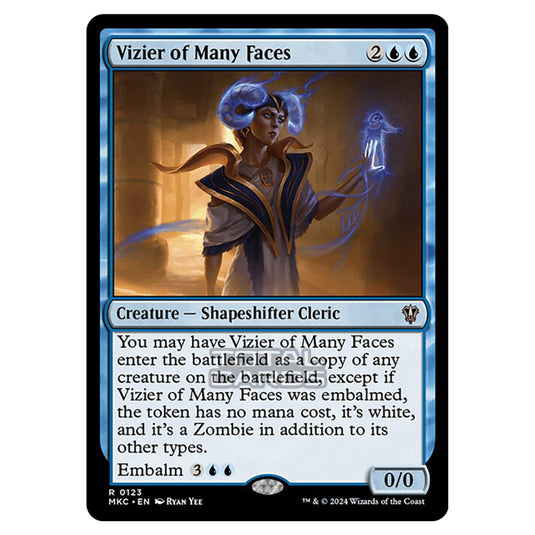 Magic The Gathering - Murders at Karlov Manor - Commander - Vizier of Many Faces - 0123