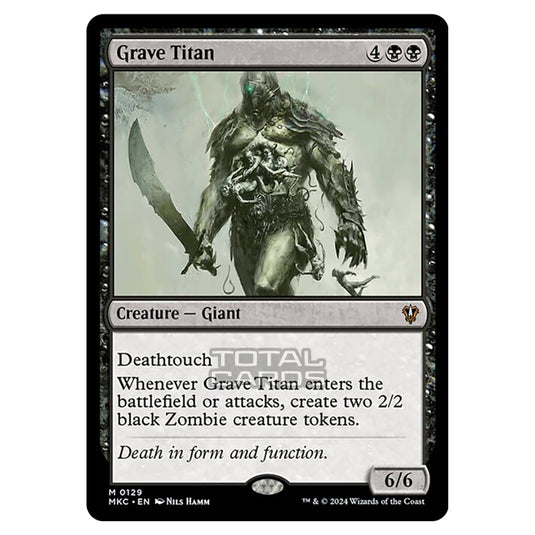 Magic The Gathering - Murders at Karlov Manor - Commander - Grave Titan - 0129