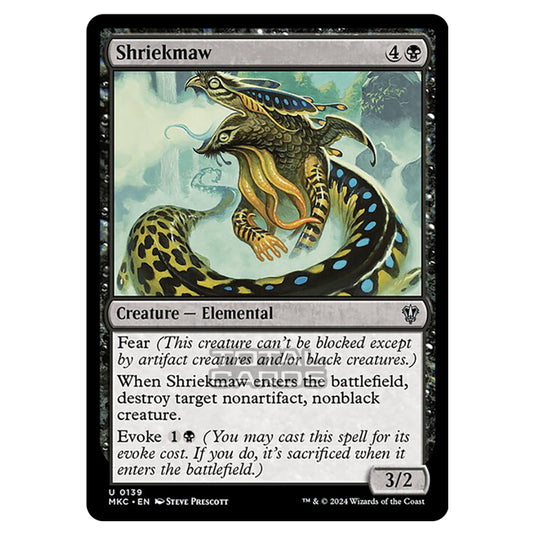 Magic The Gathering - Murders at Karlov Manor - Commander - Shriekmaw - 0139