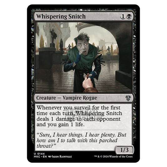 Magic The Gathering - Murders at Karlov Manor - Commander - Whispering Snitch - 0144