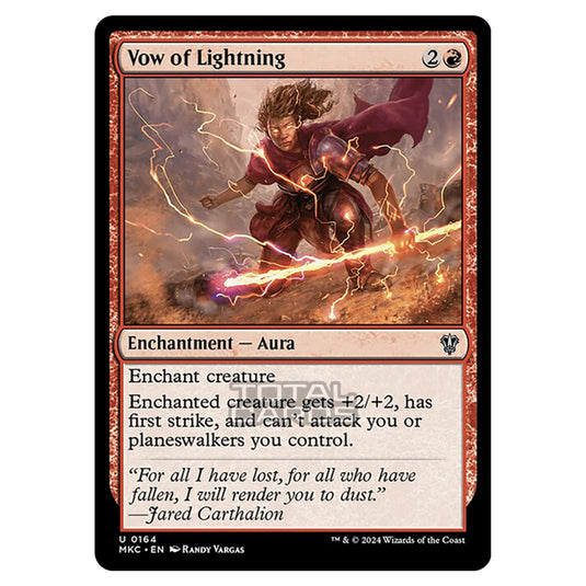 Magic The Gathering - Murders at Karlov Manor - Commander - Vow of Lightning - 0164