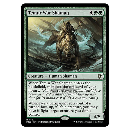 Magic The Gathering - Murders at Karlov Manor - Commander - Temur War Shaman - 0187