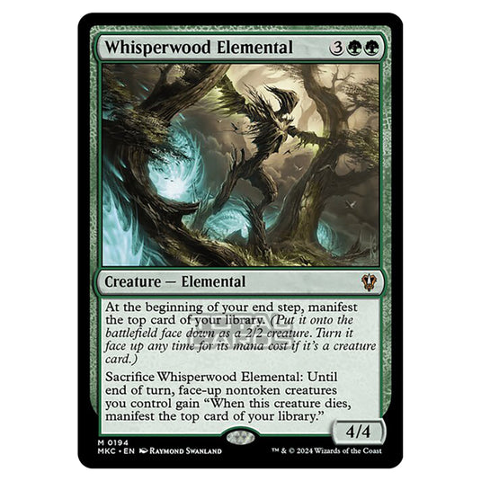 Magic The Gathering - Murders at Karlov Manor - Commander - Whisperwood Elemental - 0194