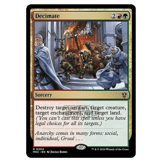 Magic The Gathering - Murders at Karlov Manor - Commander - Decimate - 0204