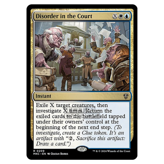 Magic The Gathering - Murders at Karlov Manor - Commander - Disorder in the Court - 0209