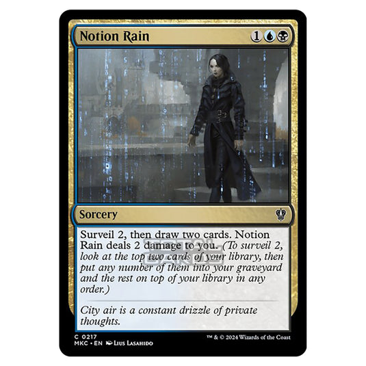 Magic The Gathering - Murders at Karlov Manor - Commander - Notion Rain - 0217