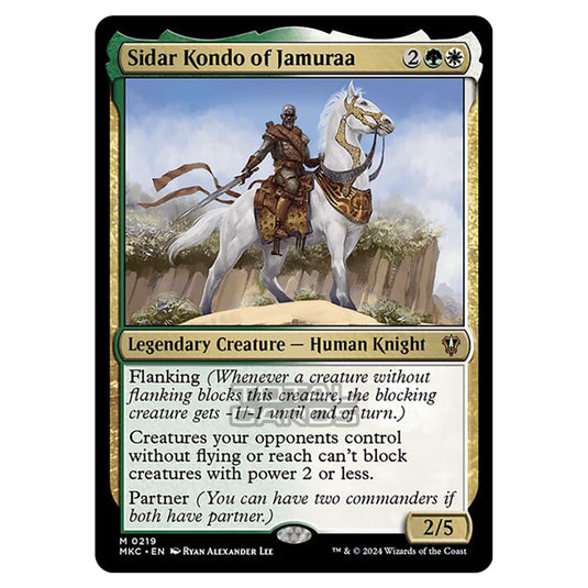 Magic The Gathering - Murders at Karlov Manor - Commander - Sidar Kondo of Jamuraa - 0219