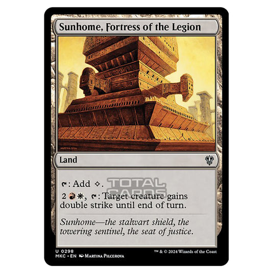 Magic The Gathering - Murders at Karlov Manor - Commander - Sunhome, Fortress of the Legion - 0298