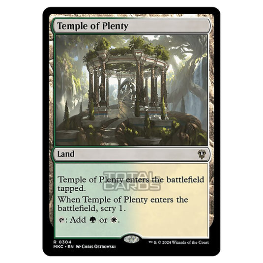 Magic The Gathering - Murders at Karlov Manor - Commander - Temple of Plenty - 0304