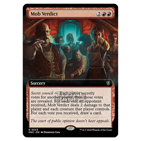 Magic The Gathering - Murders at Karlov Manor - Commander - Mob Verdict - 0343