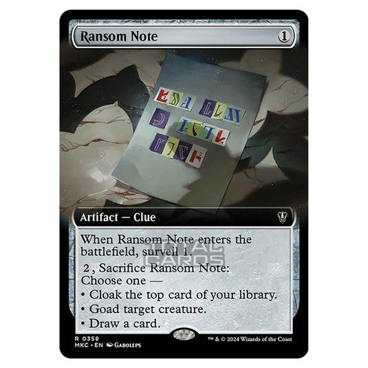 Magic The Gathering - Murders at Karlov Manor - Commander - Ransom Note - 0358