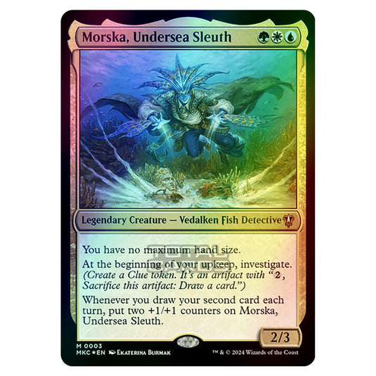 Magic The Gathering - Murders at Karlov Manor - Commander - Morska, Undersea Sleuth - 0003 (Foil)