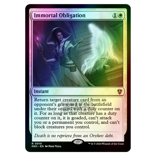 Magic The Gathering - Murders at Karlov Manor - Commander - Immortal Obligation - 0010 (Foil)