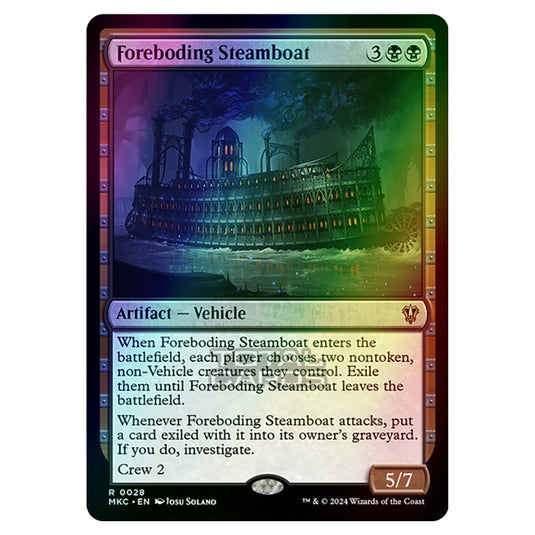 Magic The Gathering - Murders at Karlov Manor - Commander - Foreboding Steamboat - 0028 (Foil)