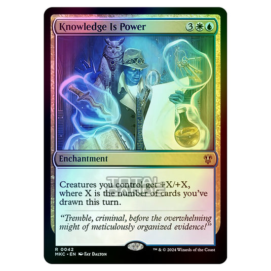 Magic The Gathering - Murders at Karlov Manor - Commander - Knowledge Is Power - 0042 (Foil)