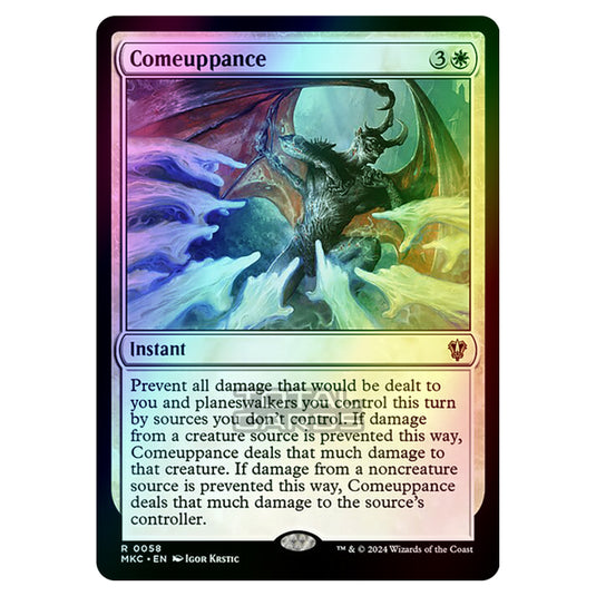 Magic The Gathering - Murders at Karlov Manor - Commander - Comeuppance - 0058 (Foil)