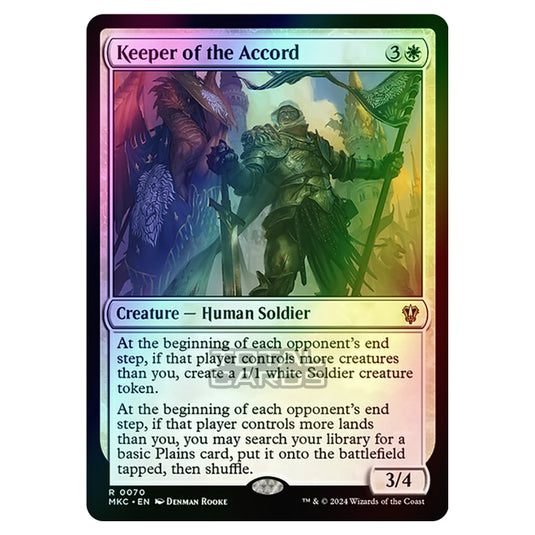 Magic The Gathering - Murders at Karlov Manor - Commander - Keeper of the Accord - 0070 (Foil)