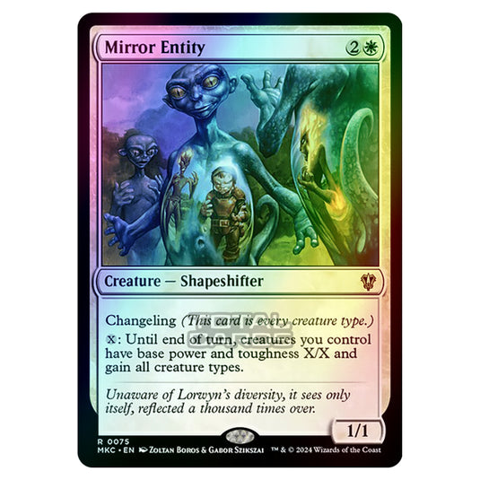 Magic The Gathering - Murders at Karlov Manor - Commander - Mirror Entity - 0075 (Foil)