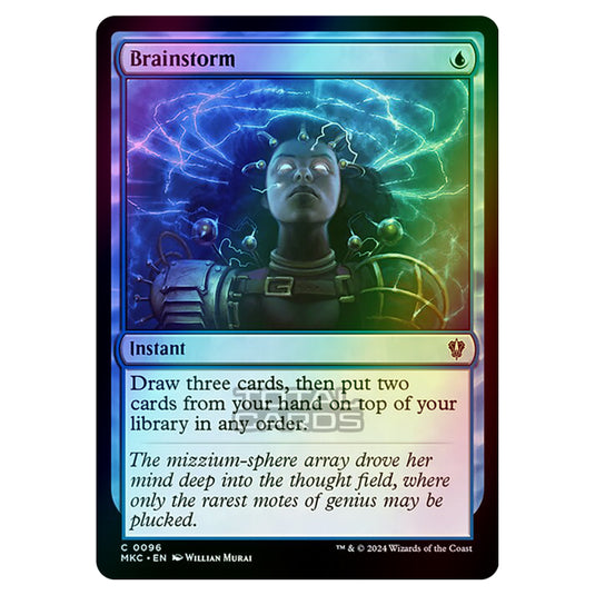 Magic The Gathering - Murders at Karlov Manor - Commander - Brainstorm - 0096 (Foil)