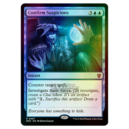 Magic The Gathering - Murders at Karlov Manor - Commander - Confirm Suspicions - 0097 (Foil)