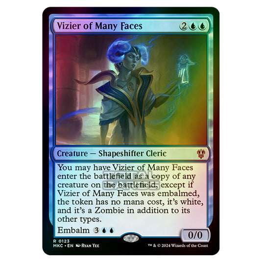 Magic The Gathering - Murders at Karlov Manor - Commander - Vizier of Many Faces - 0123 (Foil)