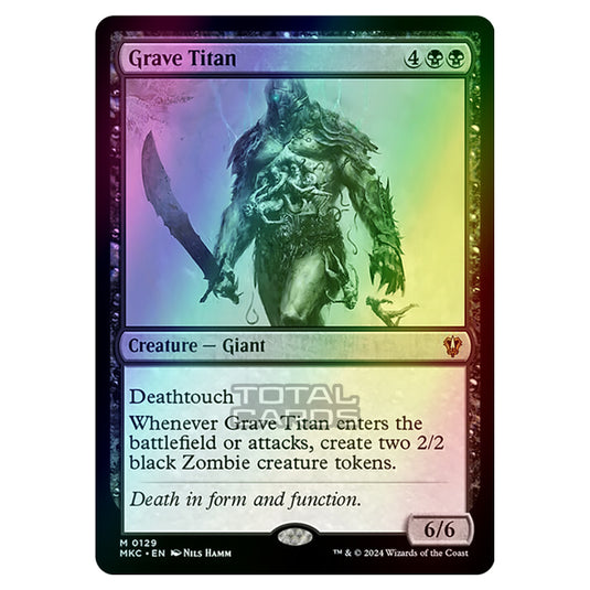 Magic The Gathering - Murders at Karlov Manor - Commander - Grave Titan - 0129 (Foil)