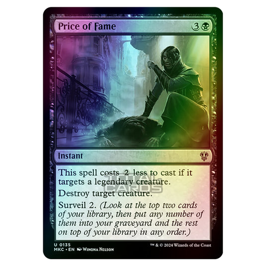 Magic The Gathering - Murders at Karlov Manor - Commander - Price of Fame - 0135 (Foil)