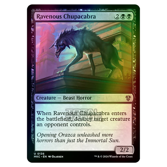 Magic The Gathering - Murders at Karlov Manor - Commander - Ravenous Chupacabra - 0136 (Foil)