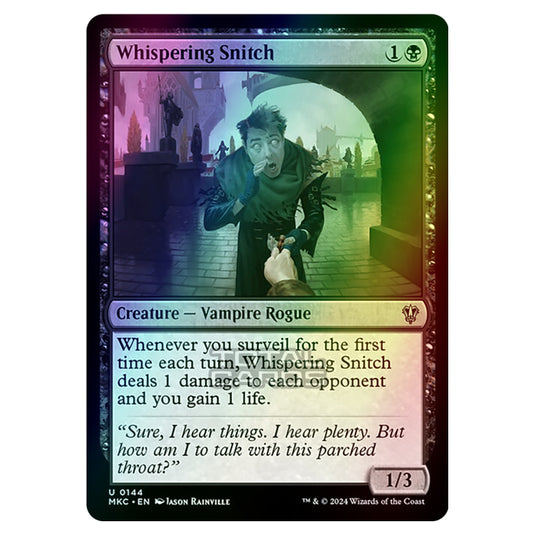 Magic The Gathering - Murders at Karlov Manor - Commander - Whispering Snitch - 0144 (Foil)