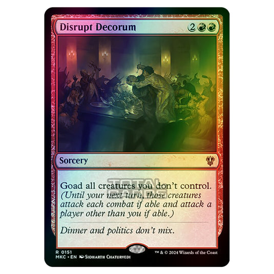 Magic The Gathering - Murders at Karlov Manor - Commander - Disrupt Decorum - 0151 (Foil)