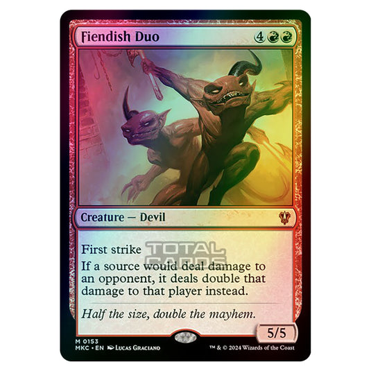 Magic The Gathering - Murders at Karlov Manor - Commander - Fiendish Duo - 0153 (Foil)