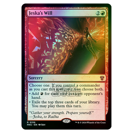 Magic The Gathering - Murders at Karlov Manor - Commander - Jeska's Will - 0156 (Foil)