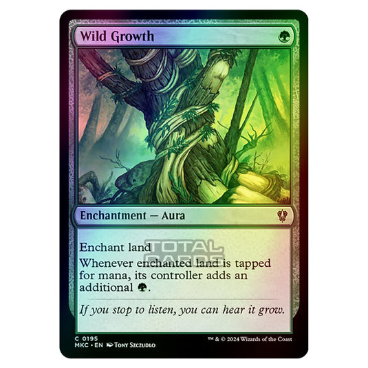 Magic The Gathering - Murders at Karlov Manor - Commander - Wild Growth - 0195 (Foil)