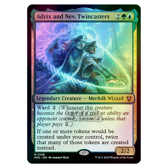 Magic The Gathering - Murders at Karlov Manor - Commander - Adrix and Nev, Twincasters - 0198 (Foil)