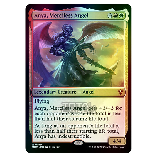 Magic The Gathering - Murders at Karlov Manor - Commander - Anya, Merciless Angel - 0199 (Foil)